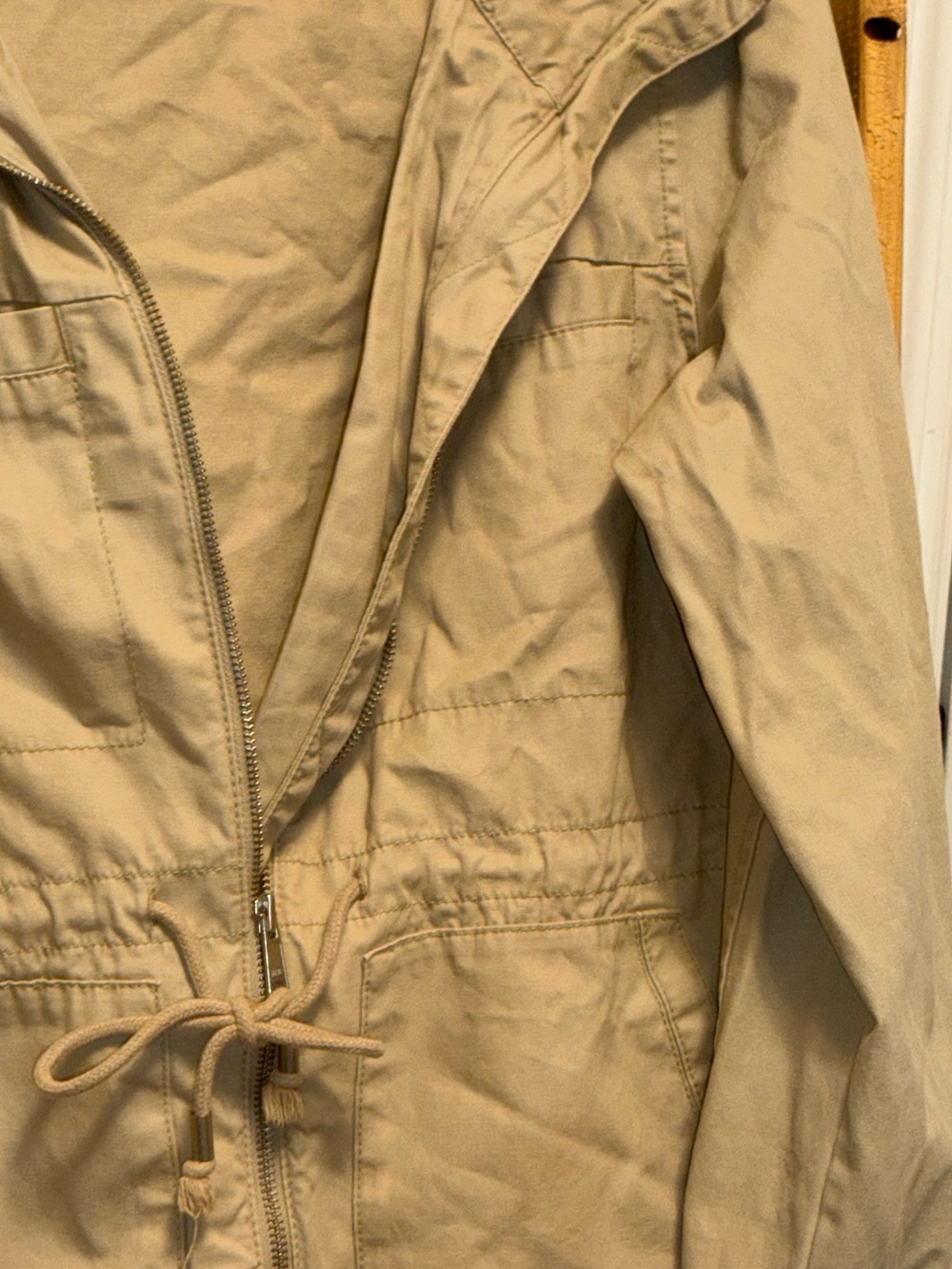 Old Navy Beige Drawstring Utility Jacket - Picture 10 of 12